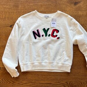 Crewcuts White N.Y.C. Graphic Sweatshirt